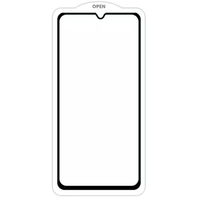 Захисне скло SKLO 5D (тех.пак) для Xiaomi Redmi Note 10 / Note 10s / Poco M5s Чорний / Біла підкладка