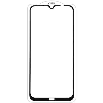 Захисне скло SKLO 5D (тех.пак) для Xiaomi Redmi Note 8 / Note 8 2021 Чорний / Біла підкладка