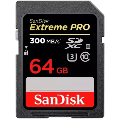 Карта пам'яті SanDisk SD 64GB C10 UHS-II U3 R280/W100MB/s Extreme Pro V60