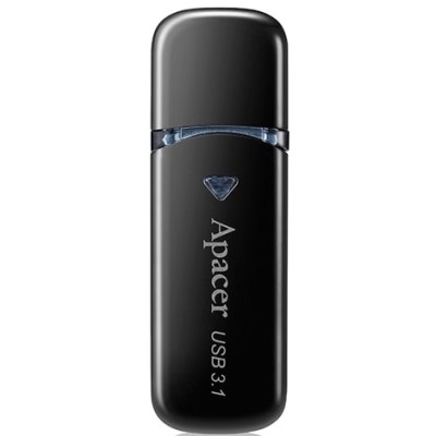 Накопичувач Apacer 128GB USB 3.2 Type-A AH355 Чорний (AP128GAH355B-1)