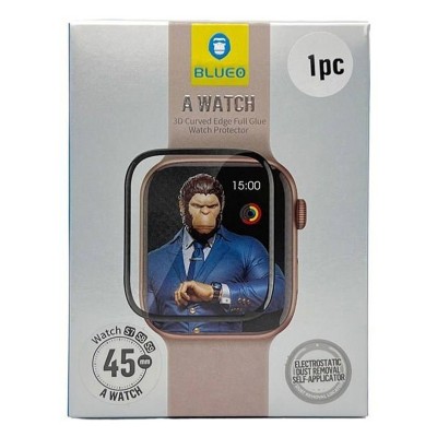Полімерна 3D плівка Blueo High-Molecule для Apple Watch 7/8/9 45mm (+ аппликатор) Чорний