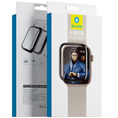 Полімерна 3D плівка Blueo High-Molecule для Apple Watch 7/8/9 45mm Чорний Полімерна 3D плівка Blueo High-Molecule для Apple Watch 7/8/9 45mm Чорний