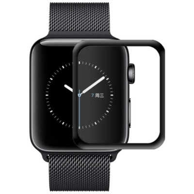 Полімерна плівка 3D (full glue) (тех.пак) для Apple watch 40mm Чорний Полімерна плівка 3D (full glue) (тех.пак) для Apple watch 40mm Чорний