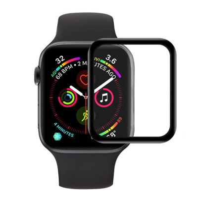 Полімерна плівка 3D (full glue) (тех.пак) для Apple Watch 46mm (2024) Чорний Полімерна плівка 3D (full glue) (тех.пак) для Apple Watch 46mm (2024) Чорний