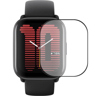 Полімерна плівка 3D (full glue) (тех.пак) для Xiaomi Amazfit Active Чорний Полімерна плівка 3D (full glue) (тех.пак) для Xiaomi Amazfit Active Чорний