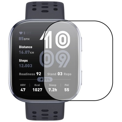Полімерна плівка 3D (full glue) (тех.пак) для Xiaomi Amazfit Bip 6 Чорний Полімерна плівка 3D (full glue) (тех.пак) для Xiaomi Amazfit Bip 6 Чорний