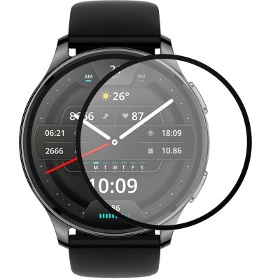 Полімерна плівка 3D (full glue) (тех.пак) для Xiaomi Amazfit Pop 3R Чорний Полімерна плівка 3D (full glue) (тех.пак) для Xiaomi Amazfit Pop 3R Чорний