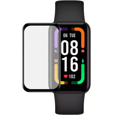 Полімерна плівка 3D (full glue) (тех.пак) для Xiaomi Mi Band 7 Pro Чорний Полімерна плівка 3D (full glue) (тех.пак) для Xiaomi Mi Band 7 Pro Чорний
