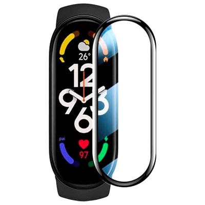 Полімерна плівка 3D (full glue) (тех.пак) для Xiaomi Mi Band 8 Чорний Полімерна плівка 3D (full glue) (тех.пак) для Xiaomi Mi Band 8 Чорний