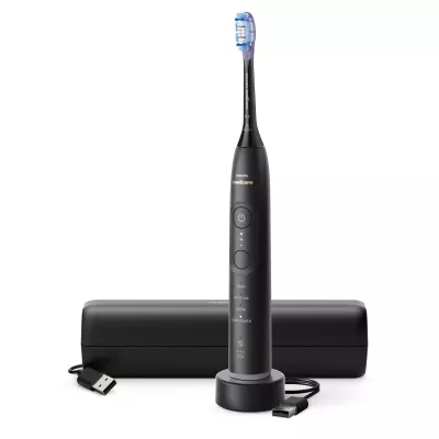 Щітка зубна електр. Philips, Sonicare 7100 Series, 62т. колив/хв, насадок-1, футляр, чорний (HX7421/01)