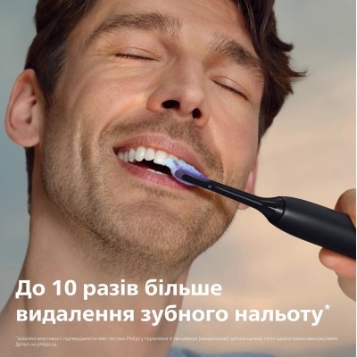 Щітка зубна електр. Philips, Sonicare 7100 Series, 62т. колив/хв, насадок-1, футляр, чорний (HX7421/01)