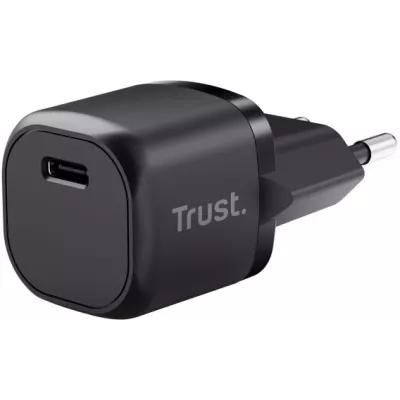 Зарядний пристрій мережевий Trust Maxo 20Вт, USB-C PD, чорний (25174_TRUST)