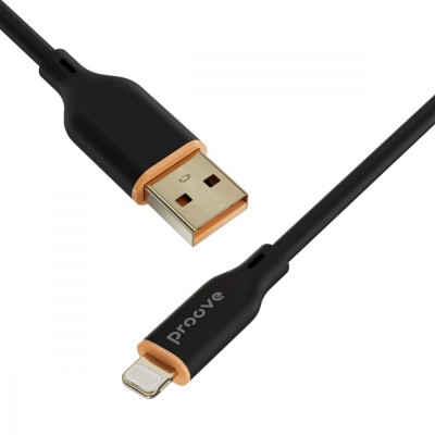 Кабель Proove Jelly Silicone USB to Lightning 2.4A (1m) (CCJS20001101) black