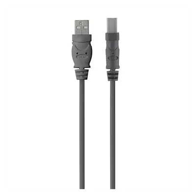 Кабель USB-A > USB-B (AM/BM) заряджання/синхронізації Belkin 1.8м, чорний (F3U154bt1.8M)