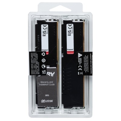 Пам'ять ПК Kingston DDR5 64GB KIT (32GBx2) 5600 FURY Beast (KF556C40BB2K2-64) Пам'ять ПК Kingston DDR5 64GB KIT (32GBx2) 5600 FURY Beast (KF556C40BB2K2-64)