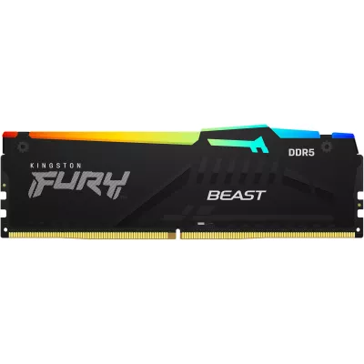 Пам'ять ПК Kingston DDR5 64GB KIT (32GBx2) 6000 FURY Beast RGB (KF560C36BBE2AK2-64)