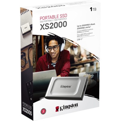 Портативний SSD Kingston 1TB USB 3.2 Gen 2x2 Type-C XS2000 (SXS2000/1000GA) Портативний SSD Kingston 1TB USB 3.2 Gen 2x2 Type-C XS2000 (SXS2000/1000GA)
