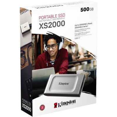 Портативний SSD Kingston 500GB USB 3.2 Gen 2x2 Type-C XS2000 (SXS2000/500GA)