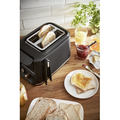 Тостер Tefal Includeo 850Вт, розморожування, щипці, термопластик, чорний (TT533811)