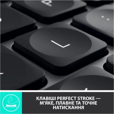 Клавіатура бездротова MX KEYS MASTER GRAPHITE 920-010251 LOGITECH