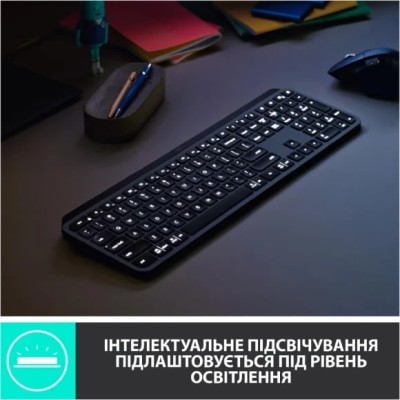 Клавіатура бездротова MX KEYS MASTER GRAPHITE 920-010251 LOGITECH