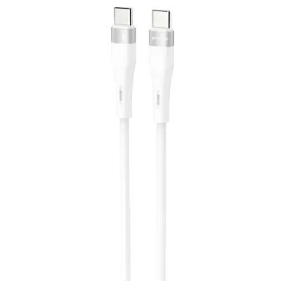 Кабель Proove Light Silicone Plus Type-C to Type-C 60W (1m) white (CCLS60002202)