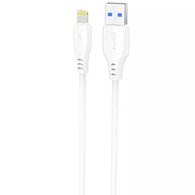 Кабель Proove Simple Silicone USB to Lightning 2.4A (2m) white (CCSS12001122)