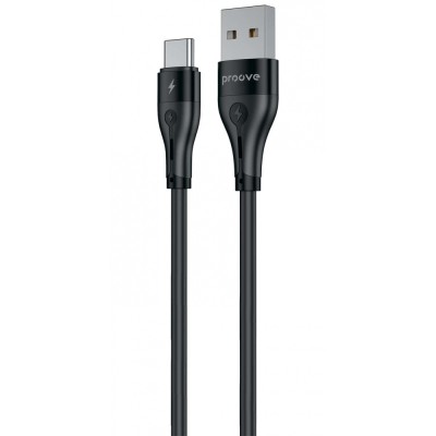Кабель Proove Soft Silicone USB to Type-C 3A (2m) black (CCSO20001221)