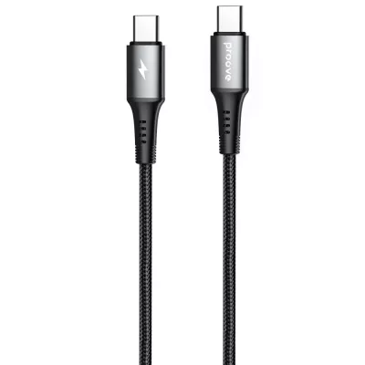 Кабель Proove WireX Type-C to Type-C 60W (1m) black (CCWX60002201)