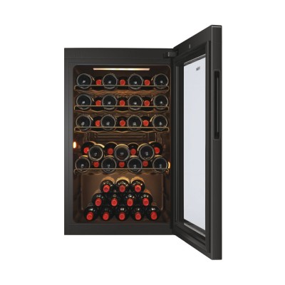 Холодильник Haier для вина, 82x49.7х58, холод.відд.-118л, зон - 1, бут-49, ST, дисплей, чорний (HWS49GAE)
