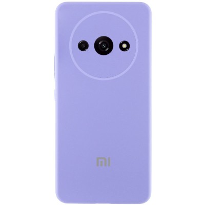 Чохол Silicone Cover Lakshmi Full Camera (AA) with logo для Xiaomi Redmi A3 Бузковий / Dasheen