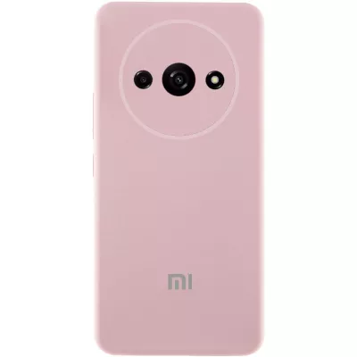 Чохол Silicone Cover Lakshmi Full Camera (AA) with logo для Xiaomi Redmi A3 Рожевий / Pink Sand