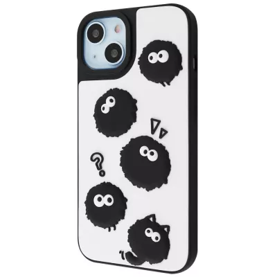 Чохол WAVE Doodle Case iPhone 15 black fluffy