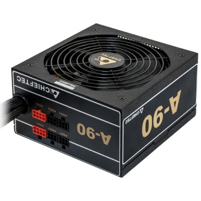 Блок живлення CHIEFTEC A-90 (650W), >90%, 140мм, 1xMB 24pin(20+4), 1xCPU 8pin(4+4), 3xMolex, 6xSATA, 2xPCIe 8pin(6+2), Modular (