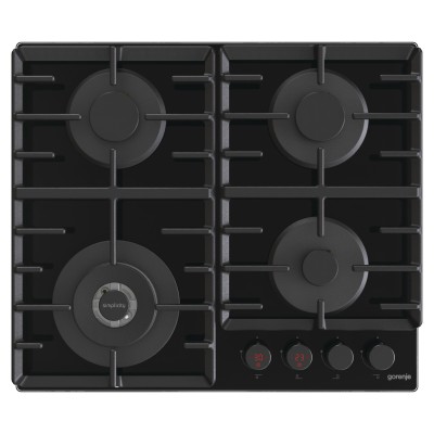 Варильна поверхня Gorenje газова на склі, 60см, чавун, чорний (GKTW642SYB) Варильна поверхня Gorenje газова на склі, 60см, чавун, чорний (GKTW642SYB)
