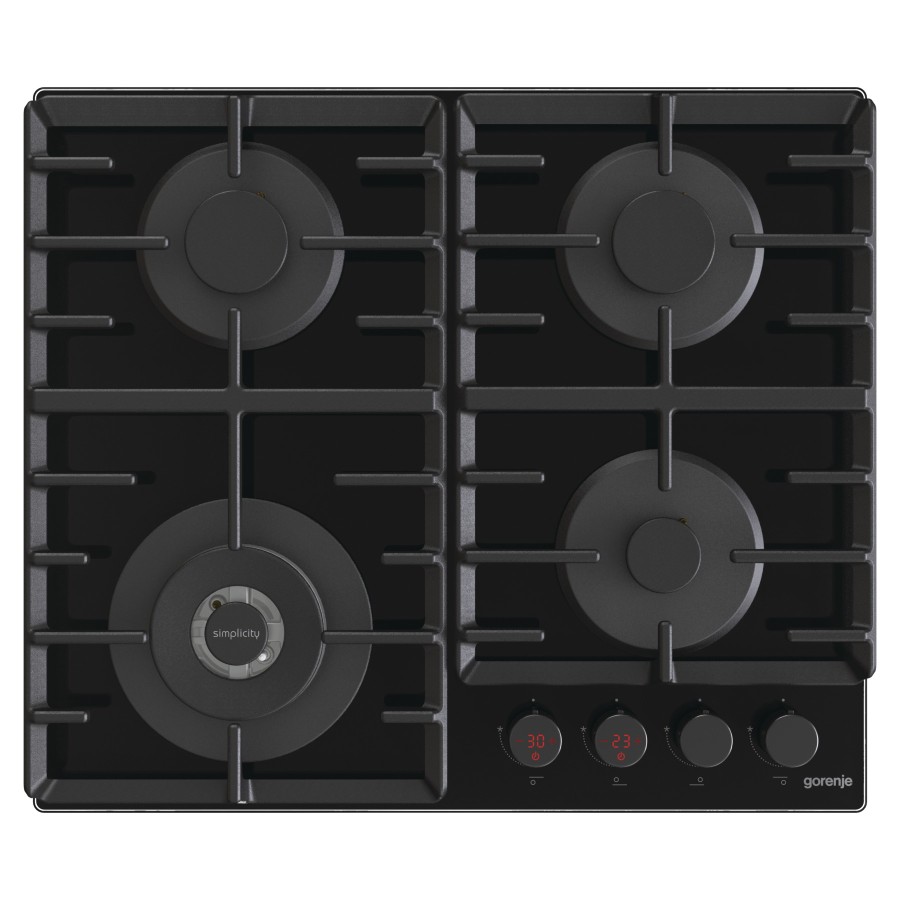 Варильна поверхня Gorenje газова на склі, 60см, чавун, чорний (GKTW642SYB) Варильна поверхня Gorenje газова на склі, 60см, чавун, чорний (GKTW642SYB)
