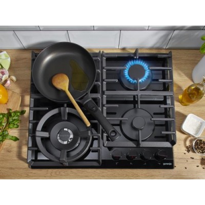 Варильна поверхня Gorenje газова на склі, 60см, чавун, чорний (GKTW642SYB) Варильна поверхня Gorenje газова на склі, 60см, чавун, чорний (GKTW642SYB)