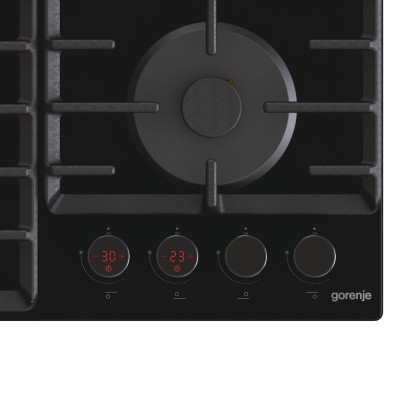 Варильна поверхня Gorenje газова на склі, 60см, чавун, чорний (GKTW642SYB) Варильна поверхня Gorenje газова на склі, 60см, чавун, чорний (GKTW642SYB)