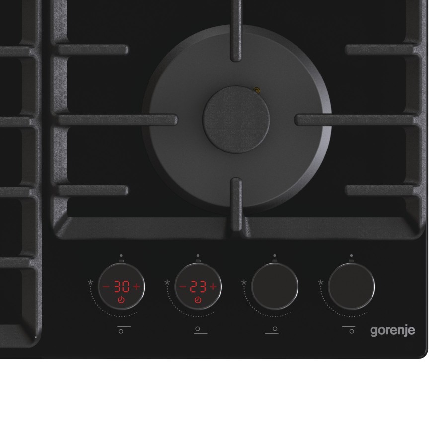 Варильна поверхня Gorenje газова на склі, 60см, чавун, чорний (GKTW642SYB) Варильна поверхня Gorenje газова на склі, 60см, чавун, чорний (GKTW642SYB)