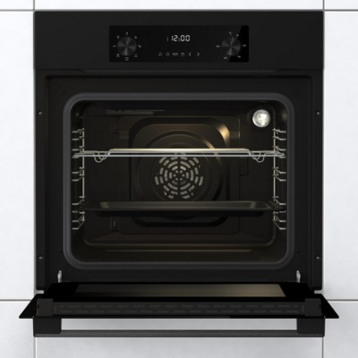 Духова шафа Gorenje електрична, 61л, A+, дисплей, конвекція, чорний (BO6635E01B)