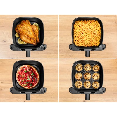 Мультипіч Tefal Easy Fry Mega, 1700Вт, чаша-7.5л, сенсорне керув., 8 програм, пластик, чорний (EY855D10)