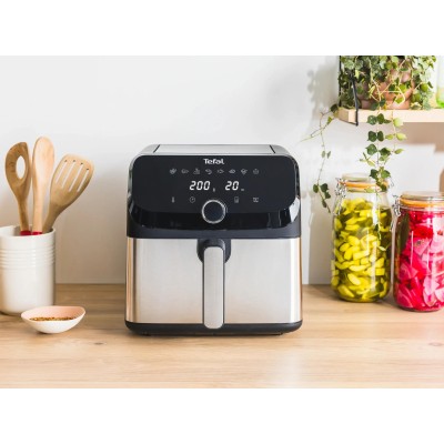Мультипіч Tefal Easy Fry Mega, 1700Вт, чаша-7.5л, сенсорне керув., 8 програм, пластик, чорний (EY855D10)