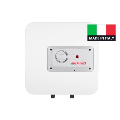 Водонагрівач електр. ARDESTO компакт, 15л, 1,2кВт, монтаж над мийкою, мех. кер-ння, A, Італія, біло-сірий (3100841)
