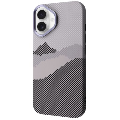 Чохол WAVE Gleam Case with Magnetic Ring iPhone 16 white mountain