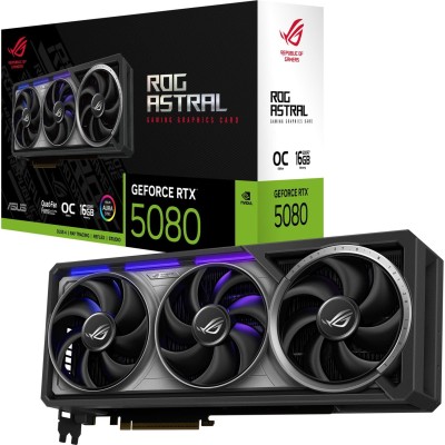 Відеокарта ASUS GeForce RTX 5080 16GB GDDR7 OC ROG-ASTRAL-RTX5080-O16G-GAMING (90YV0LV0-M0NA00)