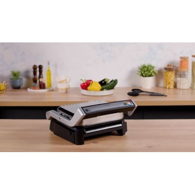 Гриль Tefal прижимний OptiGrll 2100Вт, темп. режимів-4, з`ємні пластини, метал (GC772D30)