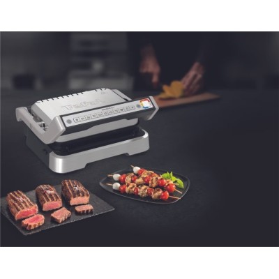Гриль Tefal прижимний OptiGrll 2100Вт, темп. режимів-4, з`ємні пластини, метал (GC772D30)