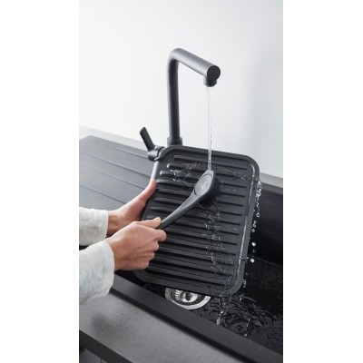 Гриль Tefal прижимний OptiGrll 2100Вт, темп. режимів-4, з`ємні пластини, метал (GC772D30)