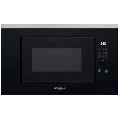 Мікрохвильова піч Whirlpool вбудована, 20л, електронне упр., 800Вт, дисплей, чорний (WMF200G)