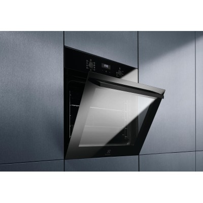 Духова шафа Electrolux електрична, 65л, А, пара, дисплей, конвекція, телескопічні напрямні, чорний (EOD5H70BZ)